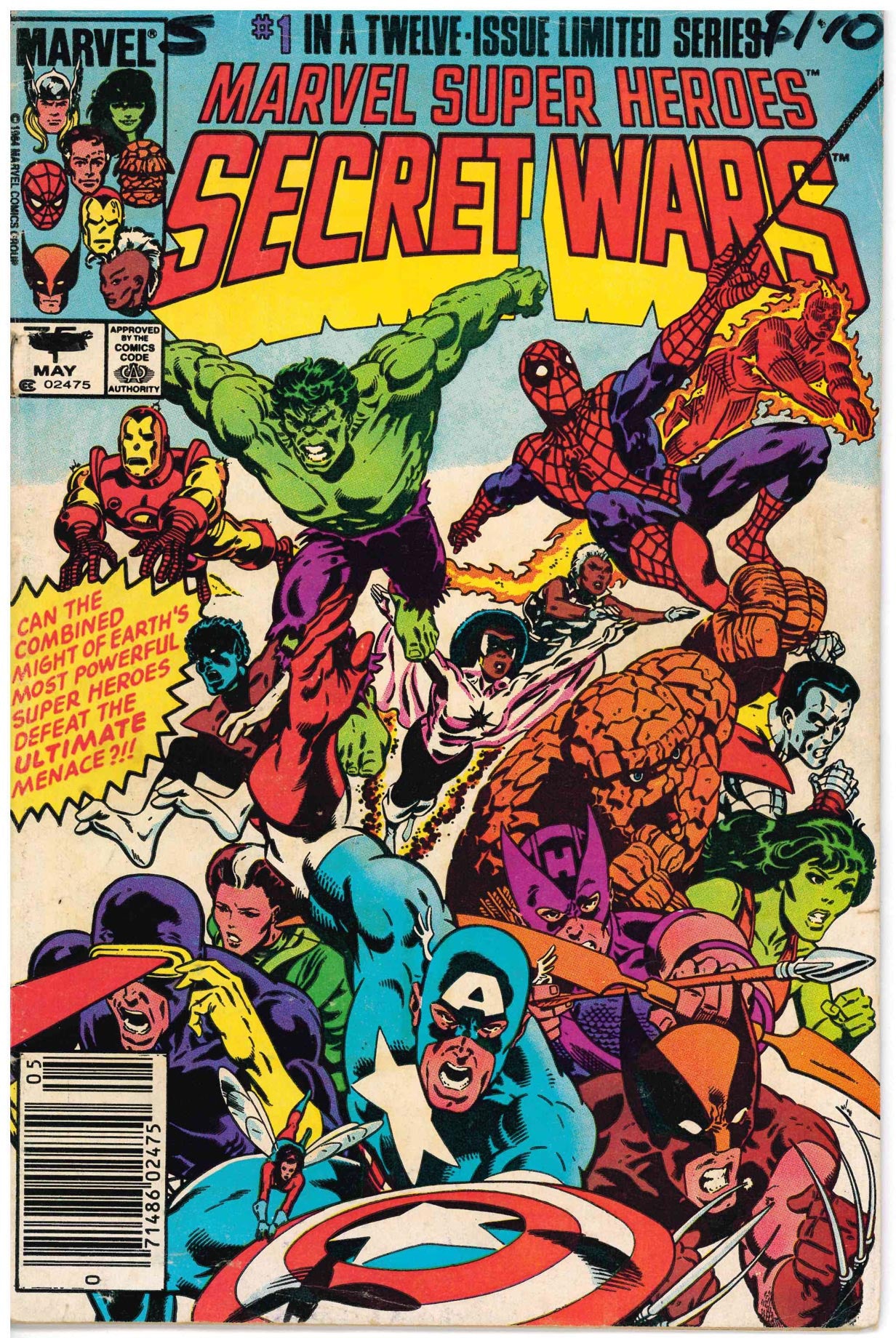 MARVEL SUPER HEROES SECRET WARS (1984) #1 NEWSSTAND EDITION (VG)