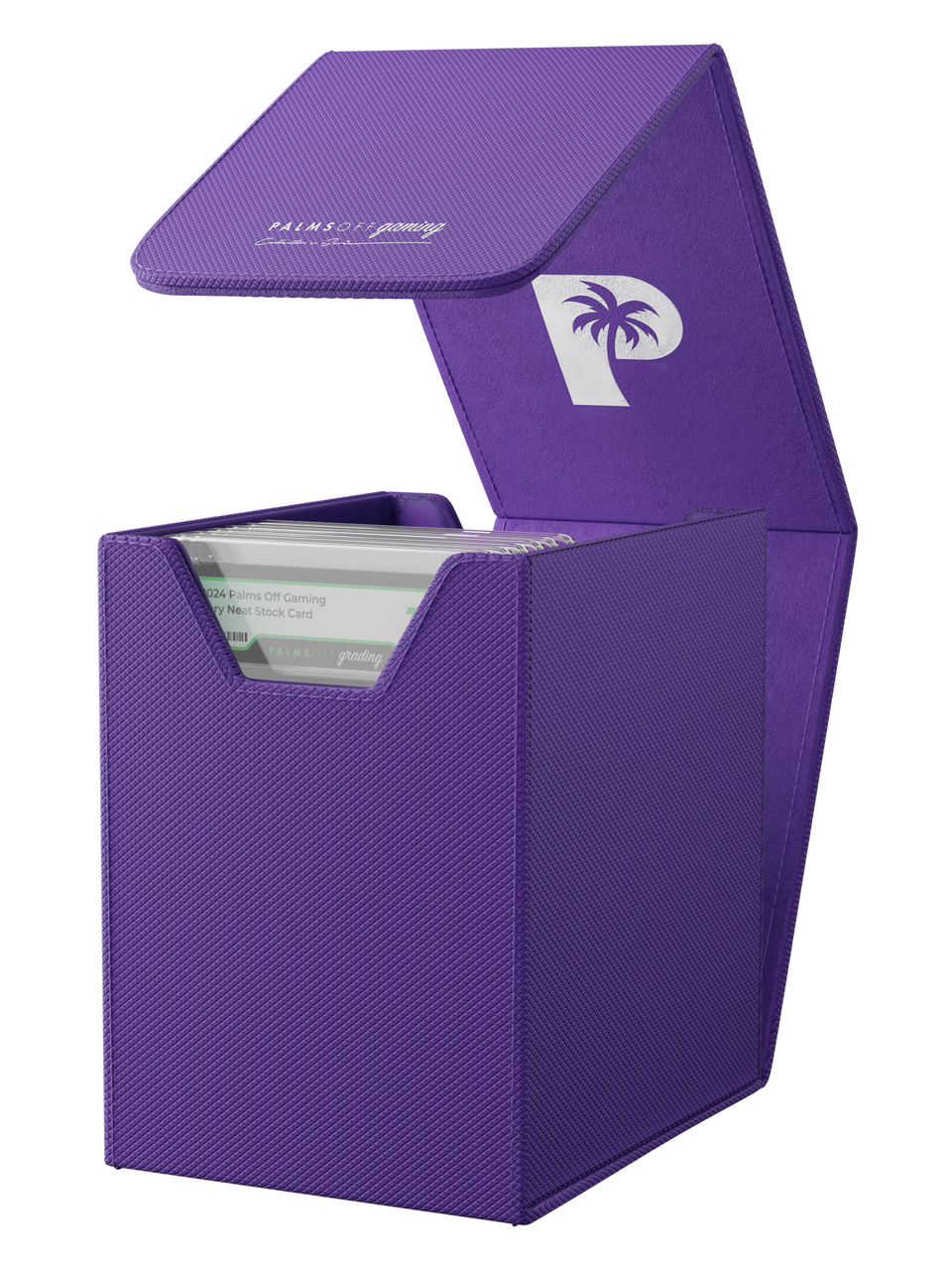 PALMS OFF GAMING COLLECTORS SERIES PURPLE SMALL GRADED CARD STORAGE CASE