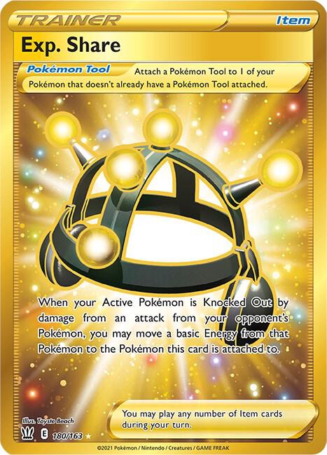 POKEMON TCG: BATTLE STYLES EXP SHARE 180/163 SECRET RARE