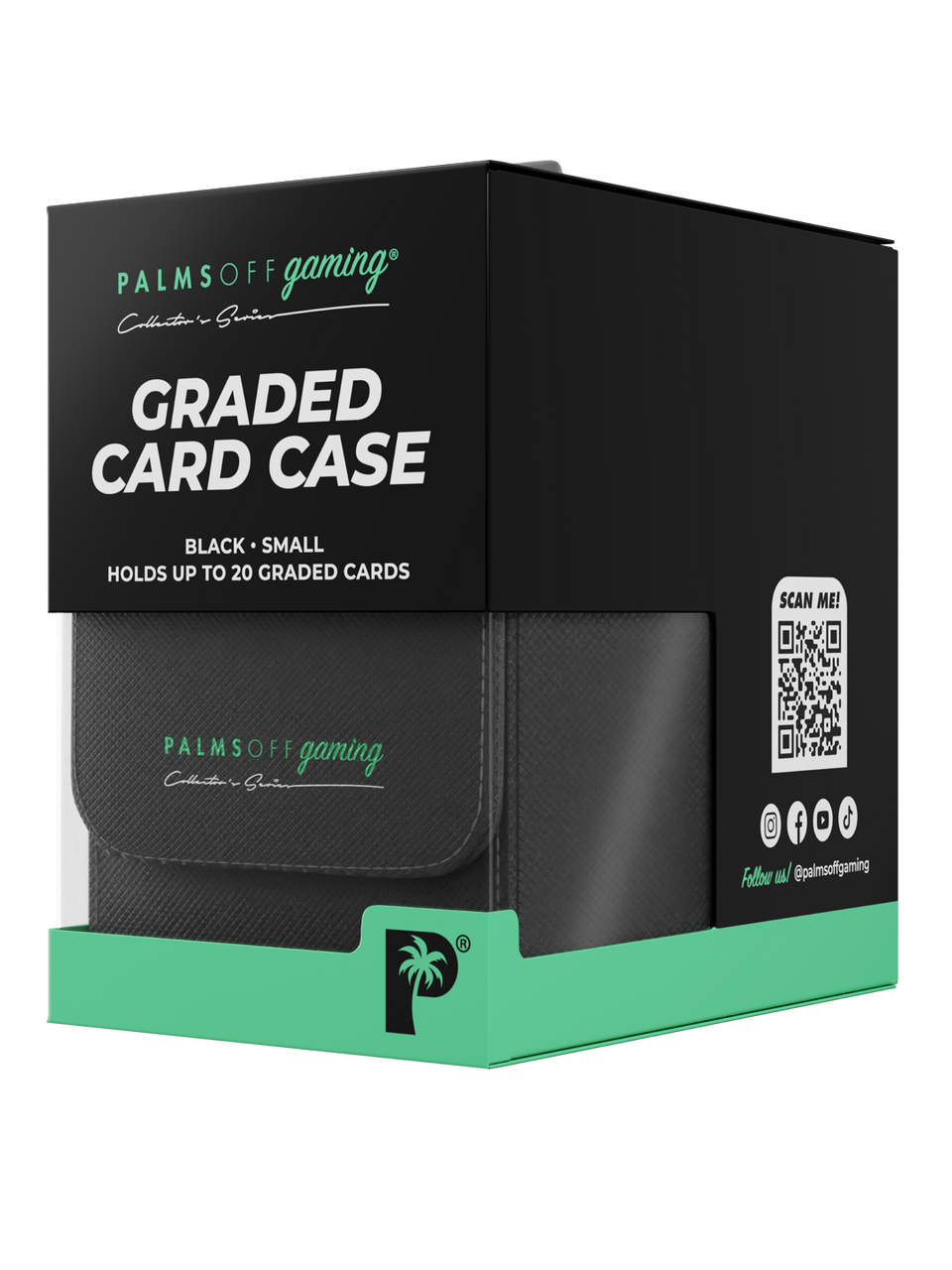 PALMS OFF GAMING COLLECTORS SERIES BLACK SMALL GRADED CARD STORAGE CASE