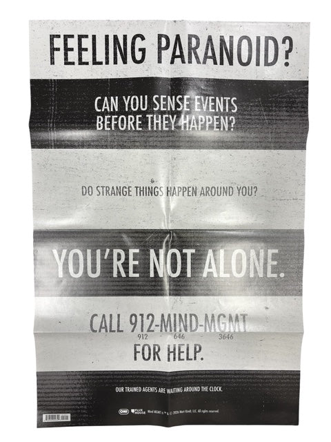 MIND MGMT DOUBLE SIDED FOLDED PROMO POSTER