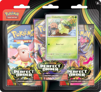 POKEMON TCG: MEGA EVOLUTION 3 PERFECT ORDER THREE BOOSTER BLISTER