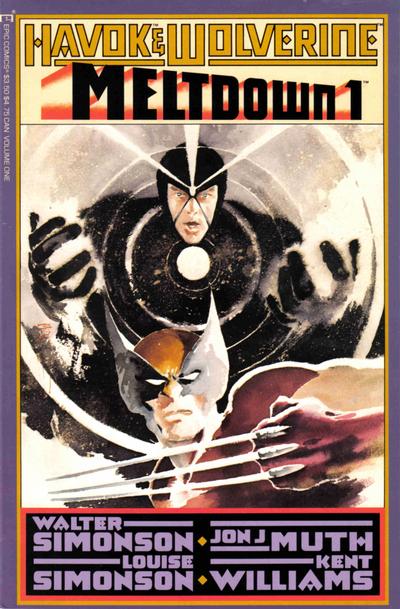 HAVOK & WOLVERINE MELTDOWN (1988) - SET OF FOUR