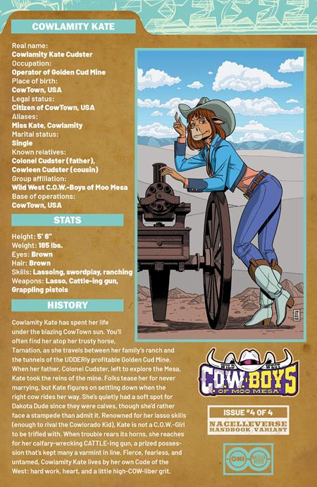 WILD WEST COW-BOYS OF MOO MESA (2025) #4 CVR C AJ JOTHIKUMAR HANDBOOK VAR