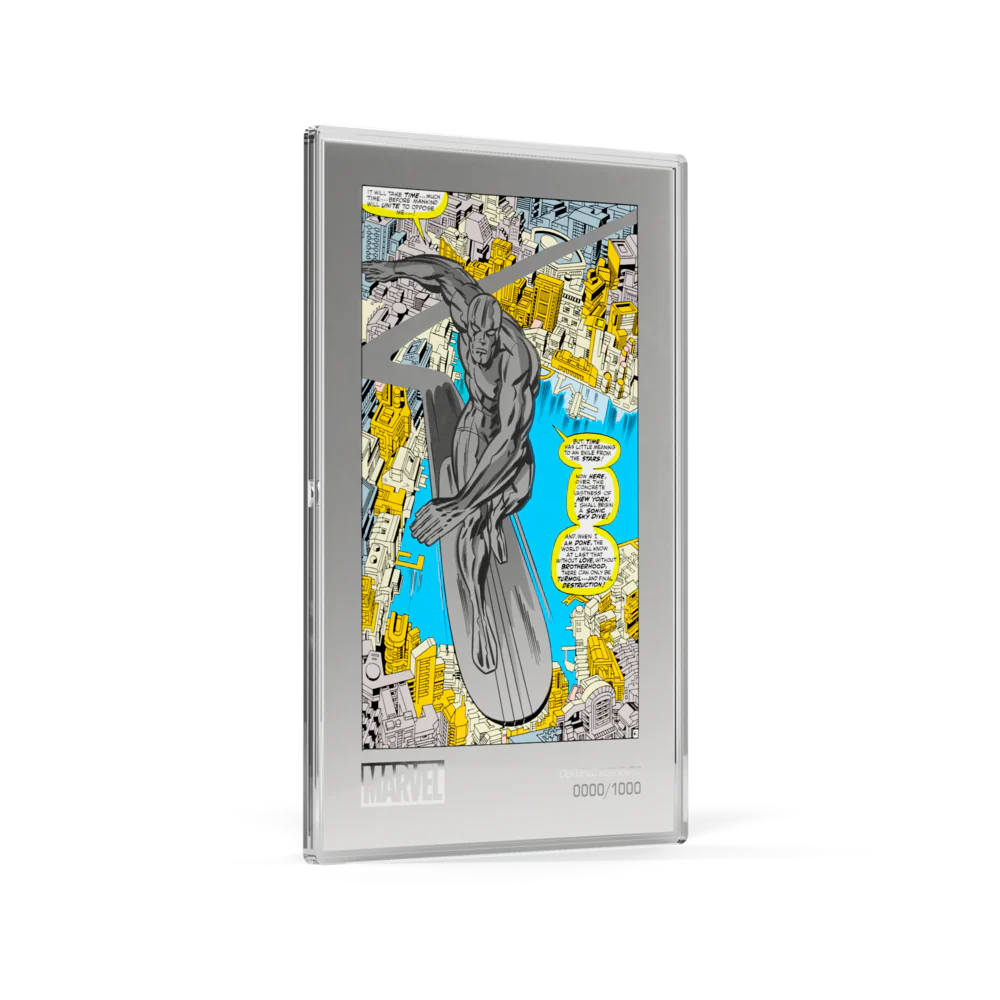 MARVEL ART IN MOTION - FANTASTIC FOUR #72 1oz SILVER COMIX FOIL