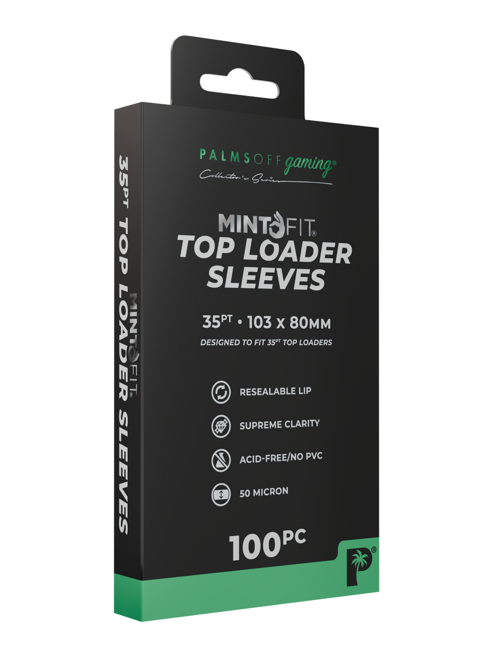 PALMS OFF GAMING MINTFIT TOP LOADER SLEEVES 35PT