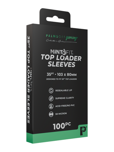 PALMS OFF GAMING MINTFIT TOP LOADER SLEEVES 35PT