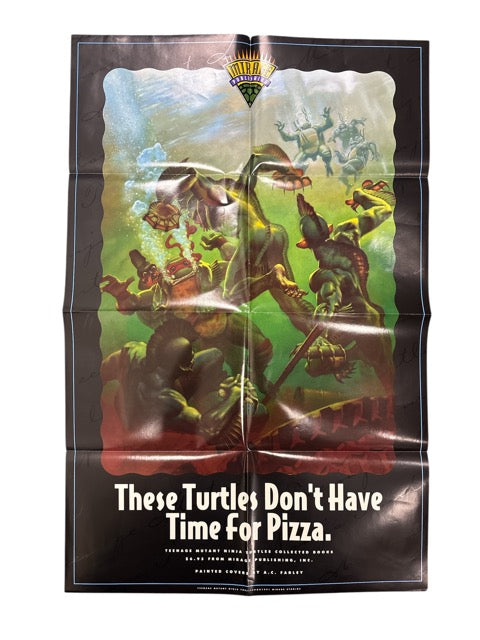 VINTAGE (1991) MIRAGE STUDIOS TEENAGE MUTANT NINJA TURTLES POSTER