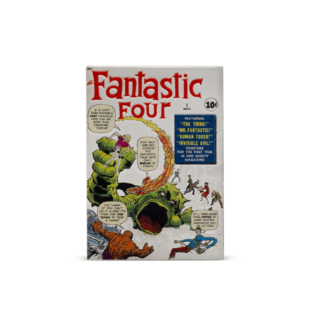 MARVEL ART IN MOTION - FANTASTIC FOUR #1 1oz SILVER COMIX COIN
