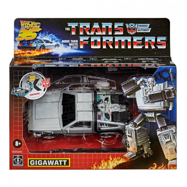TRANSFORMERS COLLABORATIVE BACK TO THE FUTURE X TRANSFORMERS GIGAWATT AF