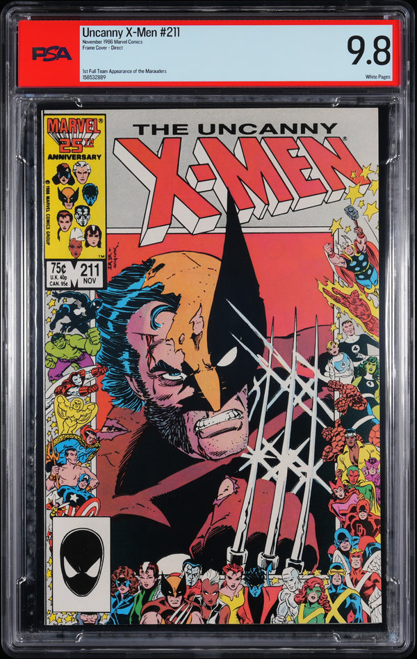 UNCANNY X-MEN (1986) #211 DIRECT PSA 9.8