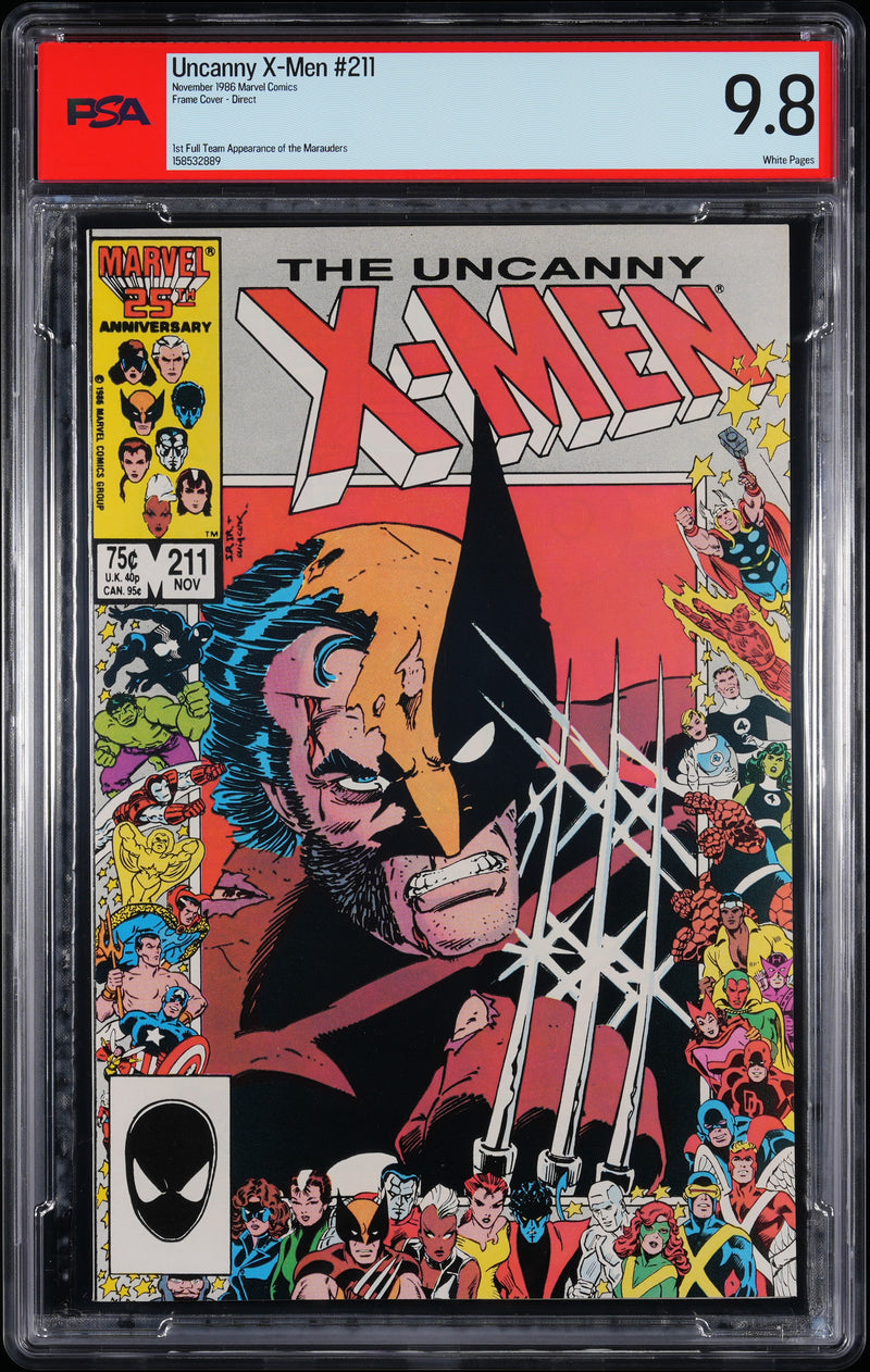 UNCANNY X-MEN (1986) #211 DIRECT PSA 9.8