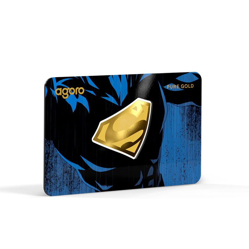 SUPERMAN'S EMBLEM 0.1g GOLD COLLECTIBLE COIN