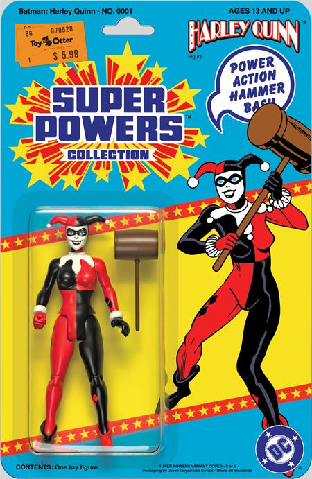 BATMAN HARLEY QUINN (1999) #1 FACSIMILE EDITION (2025) CVR B JASON GEYER & ALEX SAVIUK SUPER POWERS CARD STOCK VAR