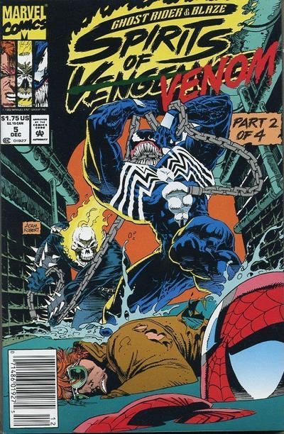 GHOST RIDER-BLAZE SPIRITS OF VENGEANCE (1992) #5 NEWSSTAND EDITION