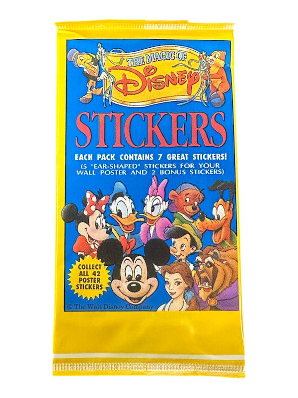 1992 DYNAMIC MARKETING THE MAGIC OF DISNEY STICKER PACK