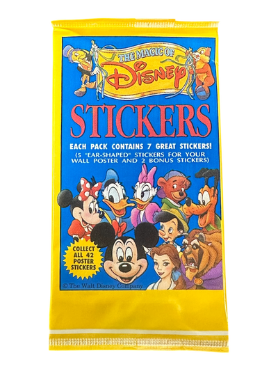 1992 DYNAMIC MARKETING THE MAGIC OF DISNEY STICKER PACK