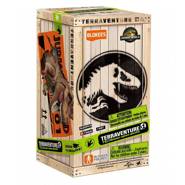 BLOKEES JURASSIC WORLD TERRAVENTURE TS01 DINOSAUR CAPTURE OPERATION MODEL (BLIND BOX)