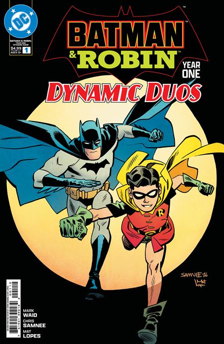 BATMAN & ROBIN YEAR ONE DYNAMIC DUOS (2026) #1 SECOND PRINTING CVR A CHRIS SAMNEE VAR