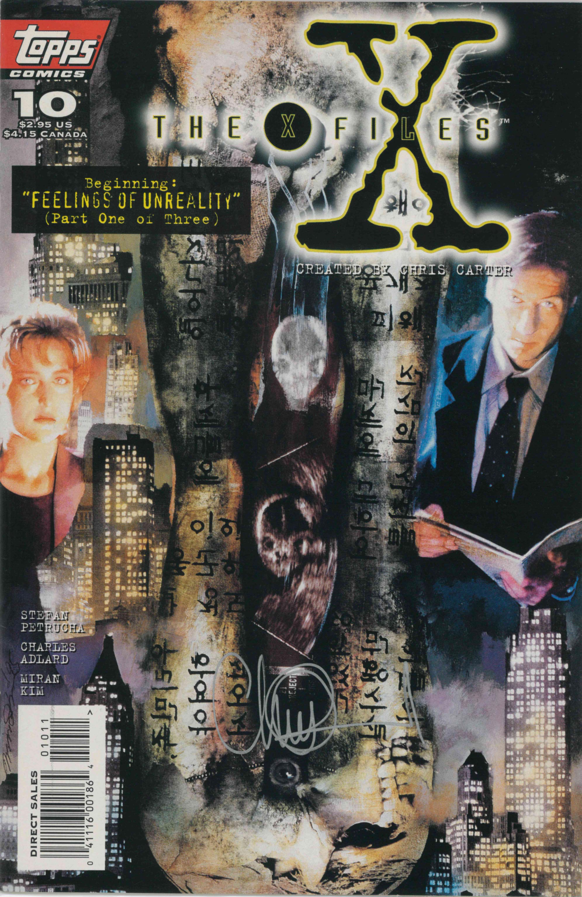 X-FILES #10 - SIGNED BY CHARLES ADLARD