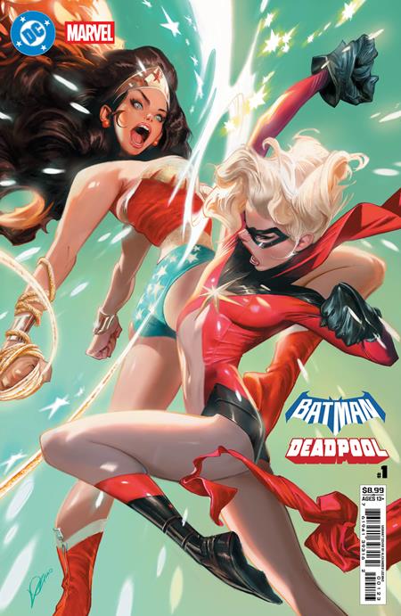 BATMAN DEADPOOL (2025) #1 (ONE SHOT) CVR L ALEXANDER LOZANO WONDER WOMAN MS MARVEL CARD STOCK VAR