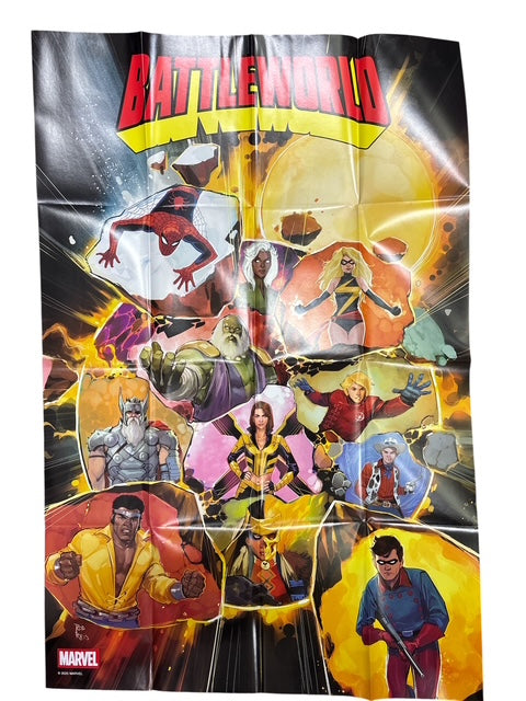 BATTLEWORLD (2025) #1 BY ROD REIS FOLDED PROMO POSTER