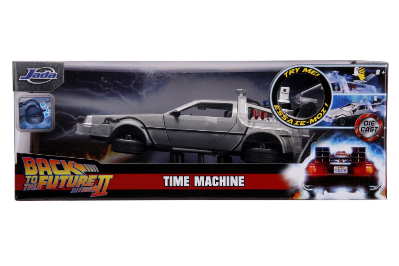 HOLLYWOOD RIDES 1/24 BACK TO THE FUTURE PART II DELOREAN TIME MACHINE