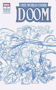 ONE WORLD UNDER DOOM (2025) #3 50 COPY INCV GIARUSSO BLUE LINE CONNECT VAR