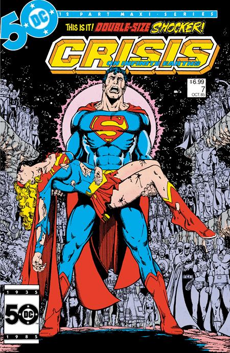 CRISIS ON INFINITE EARTHS (1985) #7 FACSIMILE EDITION (2024) CVR B GEORGE PEREZ FOIL VAR