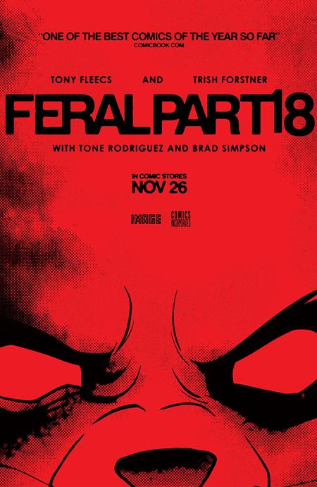FERAL (2024) #18 CVR B TONY FLEECS & TRISH FORSTNER MOVIE POSTER HOMAGE