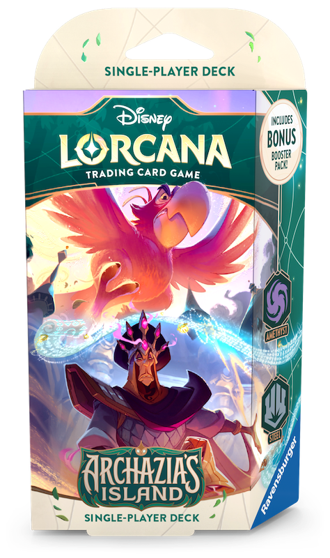 DISNEY LORCANA TCG: S7 ARCHAZIAS ISLAND AMETHYST/STEEL STARTER DECK