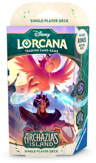 DISNEY LORCANA TCG: S7 ARCHAZIAS ISLAND AMETHYST/STEEL STARTER DECK