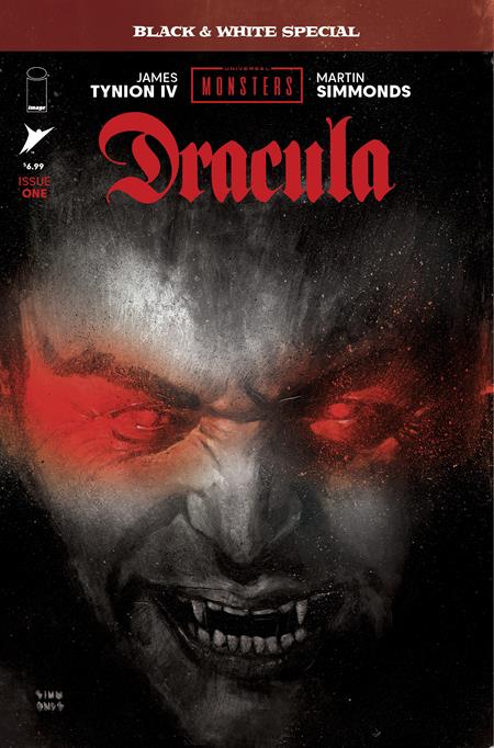 UNIVERSAL MONSTERS DRACULA BLACK & WHITE SPECIAL (2025) #1 (ONE SHOT) CVR A MARTIN SIMMONDS