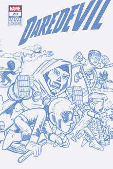 DAREDEVIL (2023) #20 50 COPY INCV CHRIS GIARUSSO CONNECTING BLUE LINE SKETCH VAR
