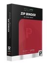 PALMS OFF GAMING COLLECTORS SERIES 12 POCKET RED ZIP TRADING CARD BINDER