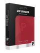 PALMS OFF GAMING COLLECTORS SERIES 12 POCKET RED ZIP TRADING CARD BINDER