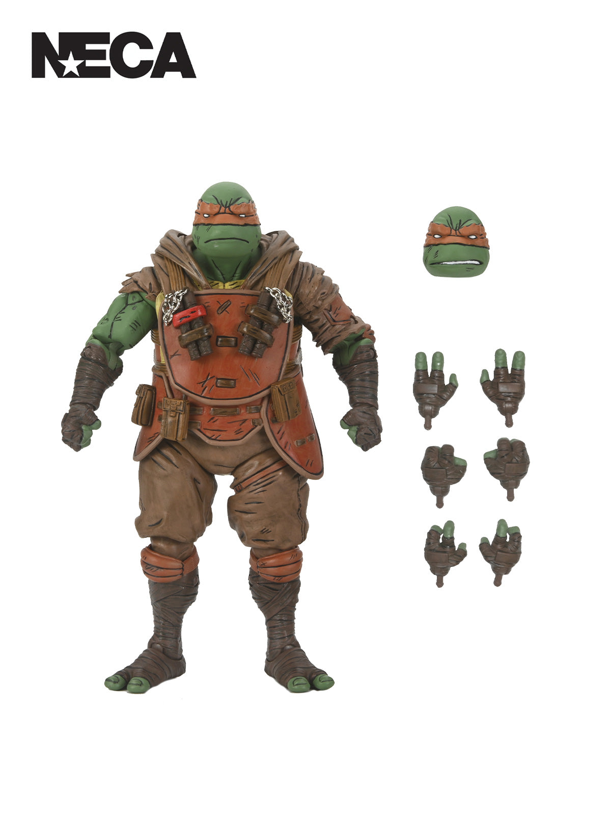 TMNT THE LAST RONIN ULTIMATE FLASHBACK MICHELANGELO 7IN AF