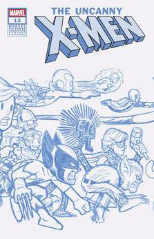 UNCANNY X-MEN (2024) #13 50 COPY INCV CHRIS GIARUSSO CONNECTING BLUE LINE SKETCH VAR