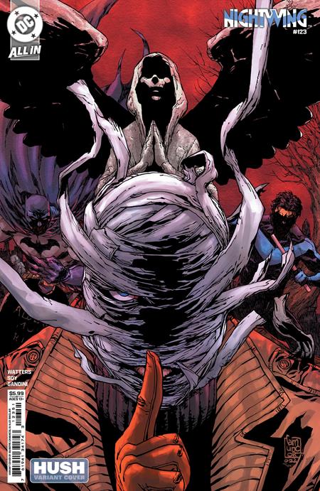 NIGHTWING (2016) #123 CVR D GIUSEPPE CAMUNCOLI HUSH CARD STOCK VAR