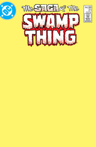 SAGA OF THE SWAMP THING (1982) #21 FACSIMILE EDITION (2026) CVR B BLANK CARD STOCK VAR