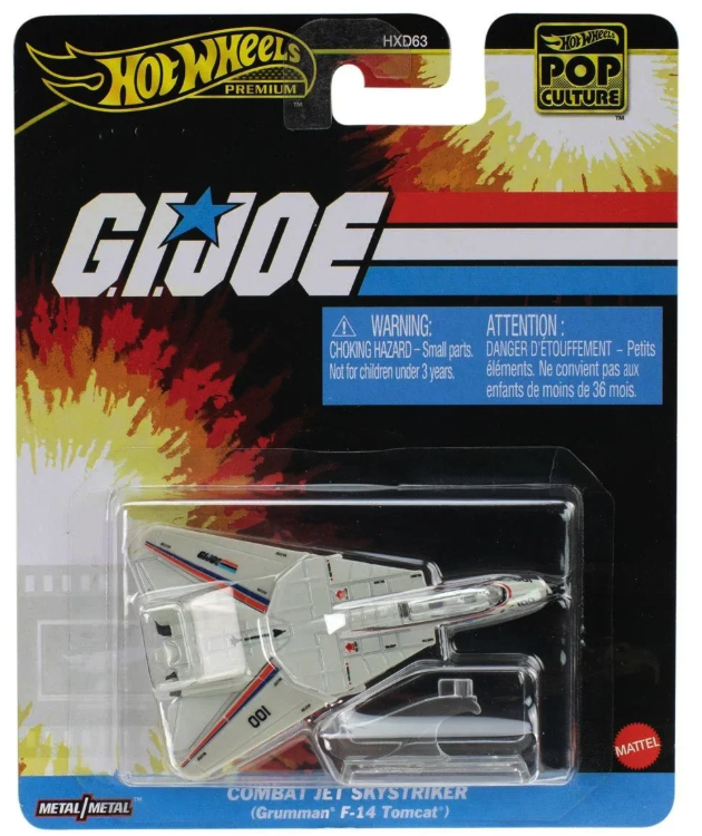HOT WHEELS POP CULTURE GI JOE COMBAT JET SKYSTRIKER (GRUMMAN F-14 TOMCAT)