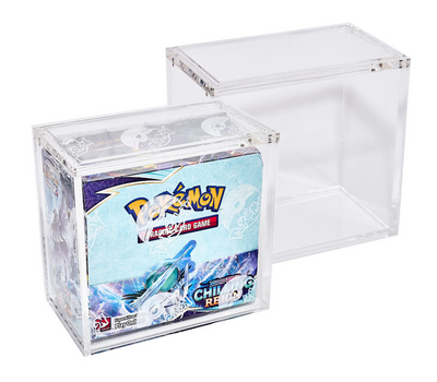 POKEMON TCG ACRYLIC BOOSTER BOX DISPLAY CASE WITH MAGNETIC LID