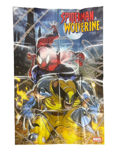 SPIDER-MAN & WOLVERINE FOLDED PROMO POSTER