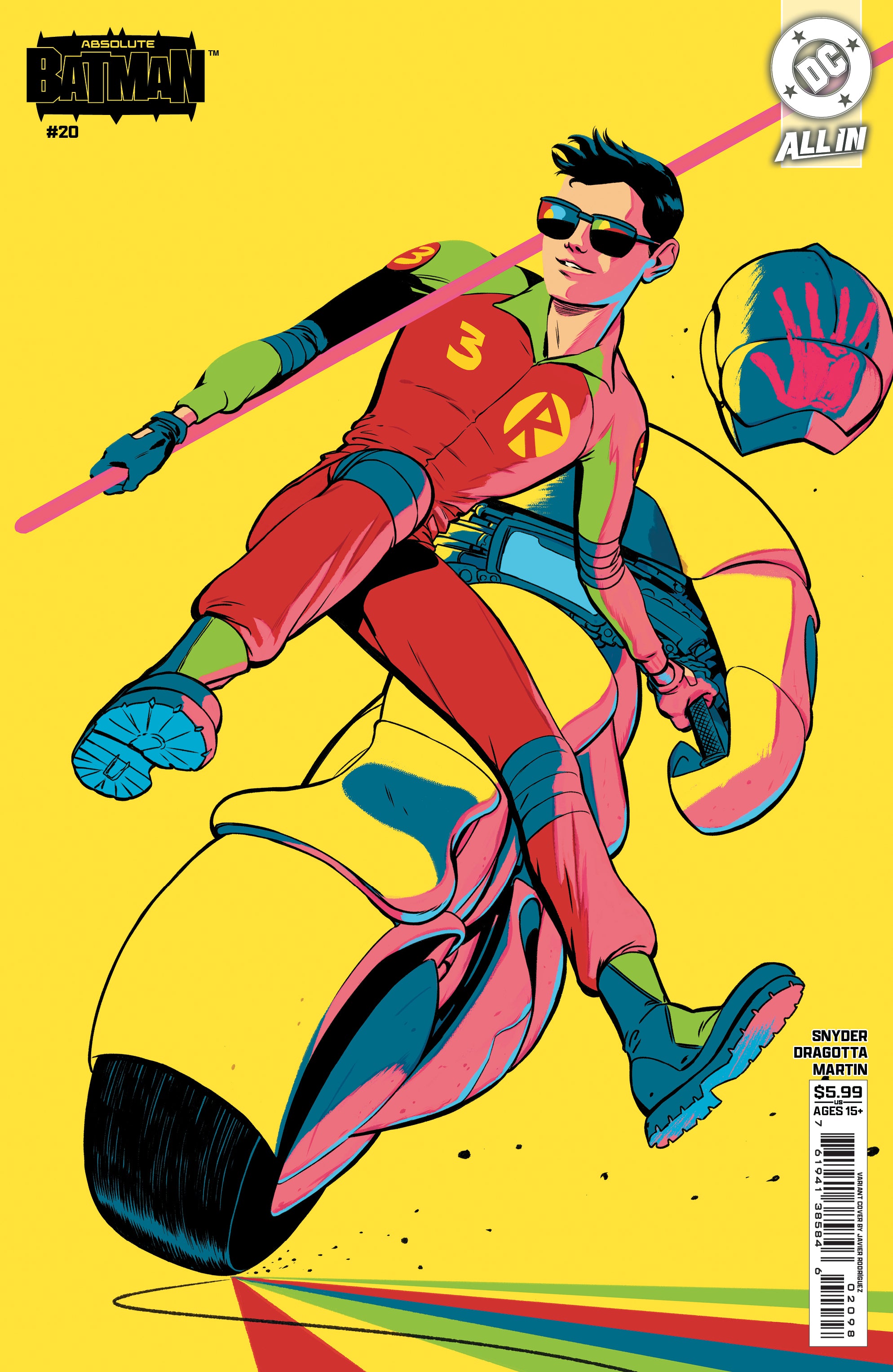 ABSOLUTE BATMAN (2024) #20 CVR G JAVIER RODRIGUEZ ROBINS TIM DRAKE CARD STOCK VAR