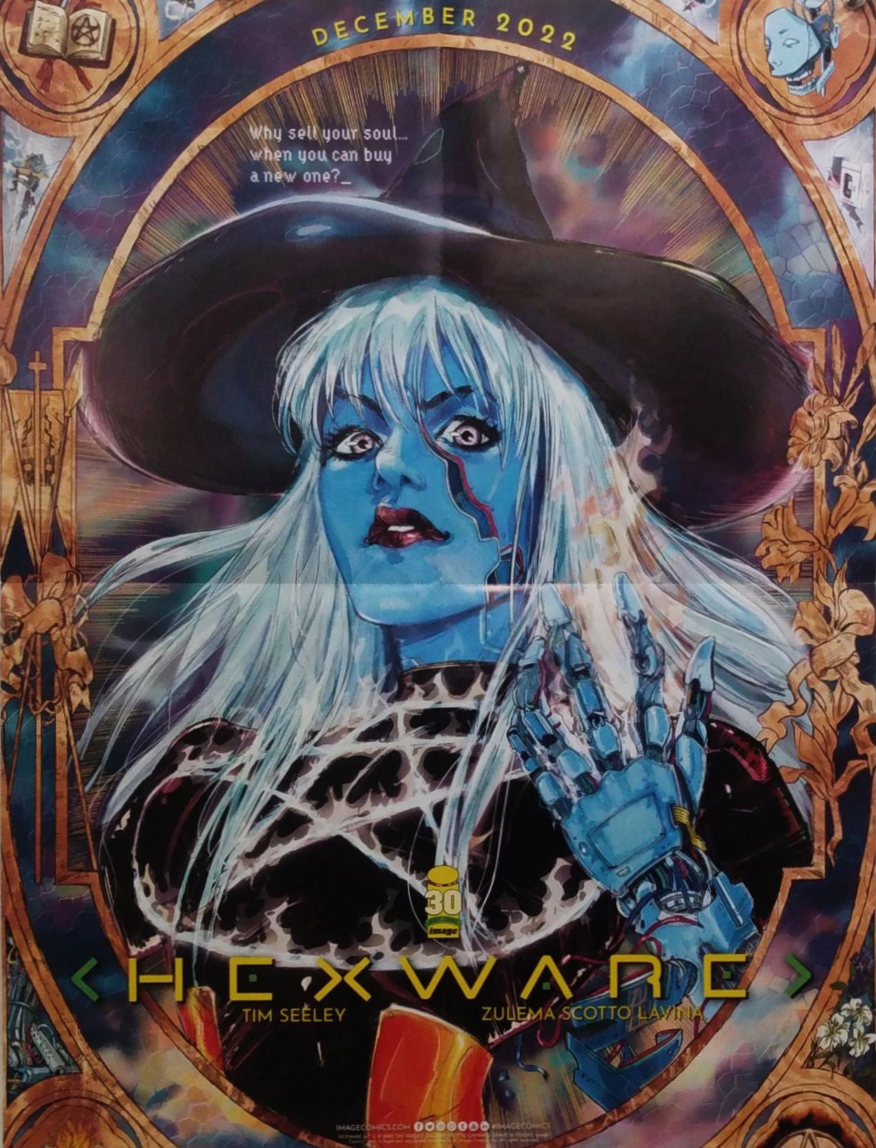 ART BRUT / HEXWARE DOUBLE SIDED FOLDED PROMO POSTER