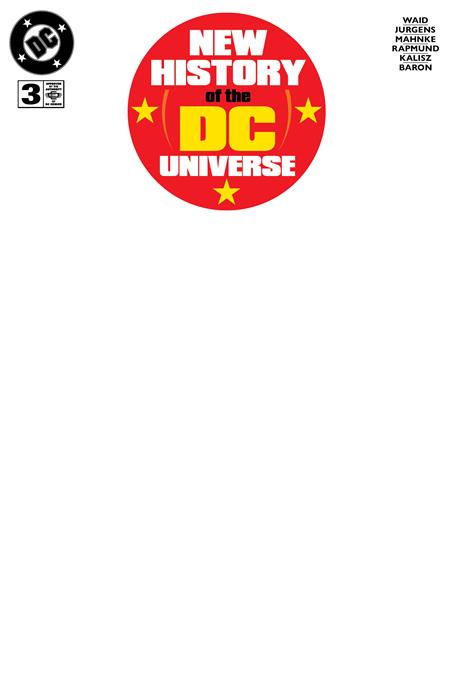 NEW HISTORY OF THE DC UNIVERSE (2025) #3 CVR F BLANK VAR