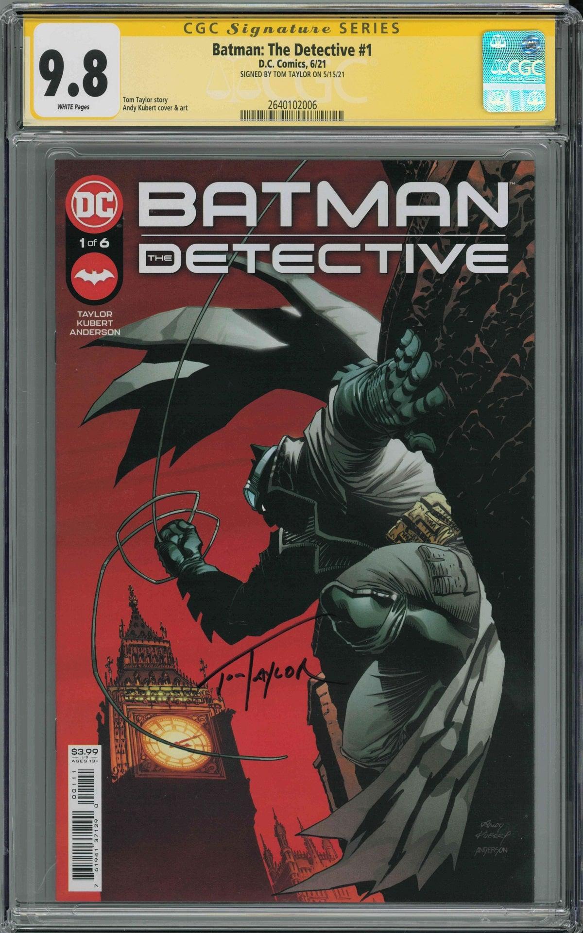 CGC BATMAN: THE DETECTIVE #1 (9.8) SIGNATURE SERIES - SIGNED BY TOM TAYLOR - Kings Comics