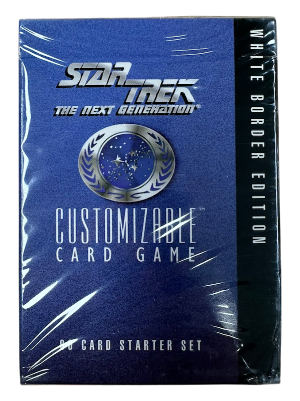 1994 STAR TREK THE NEXT GEN CUSTOMIZABLE CARD GAME 1 DECK (WHITE BORDER)