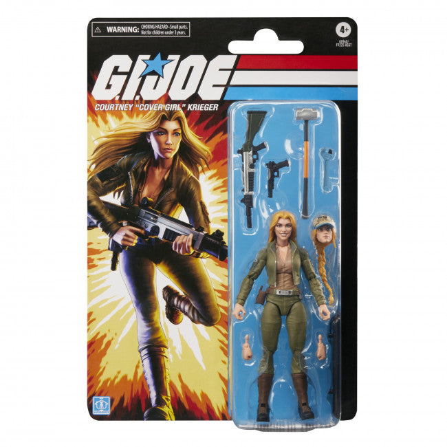 GI JOE CLASSIFIED SERIES RETRO CARDBACK COURTNEY "COVER GIRL" KRIEGER AF