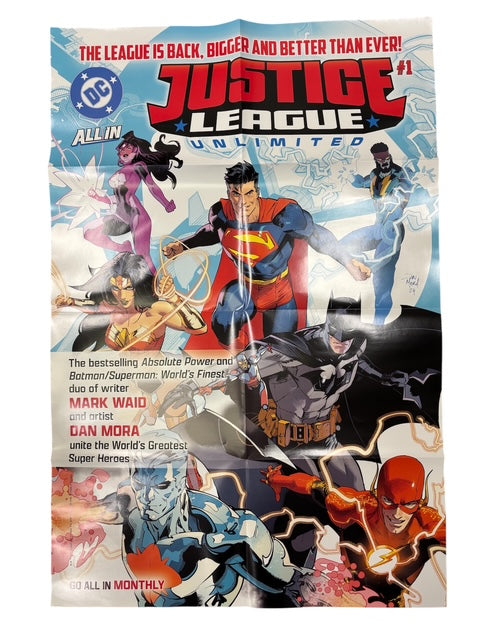 JUSTICE LEAGUE UNLIMITED FOLDED PROMO POSTER